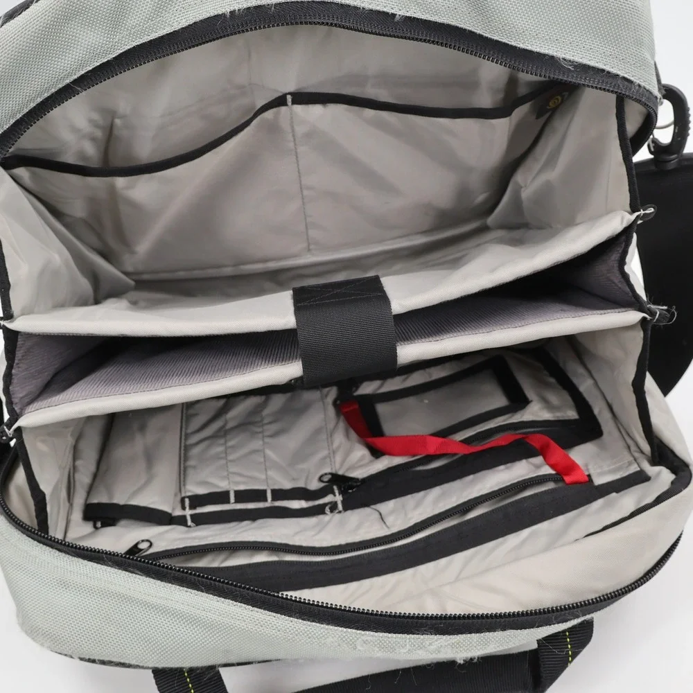 Timbuk2 Laptop Messenger Bag Mens OS Grey Black Ballistic Nylon Commuter Bag